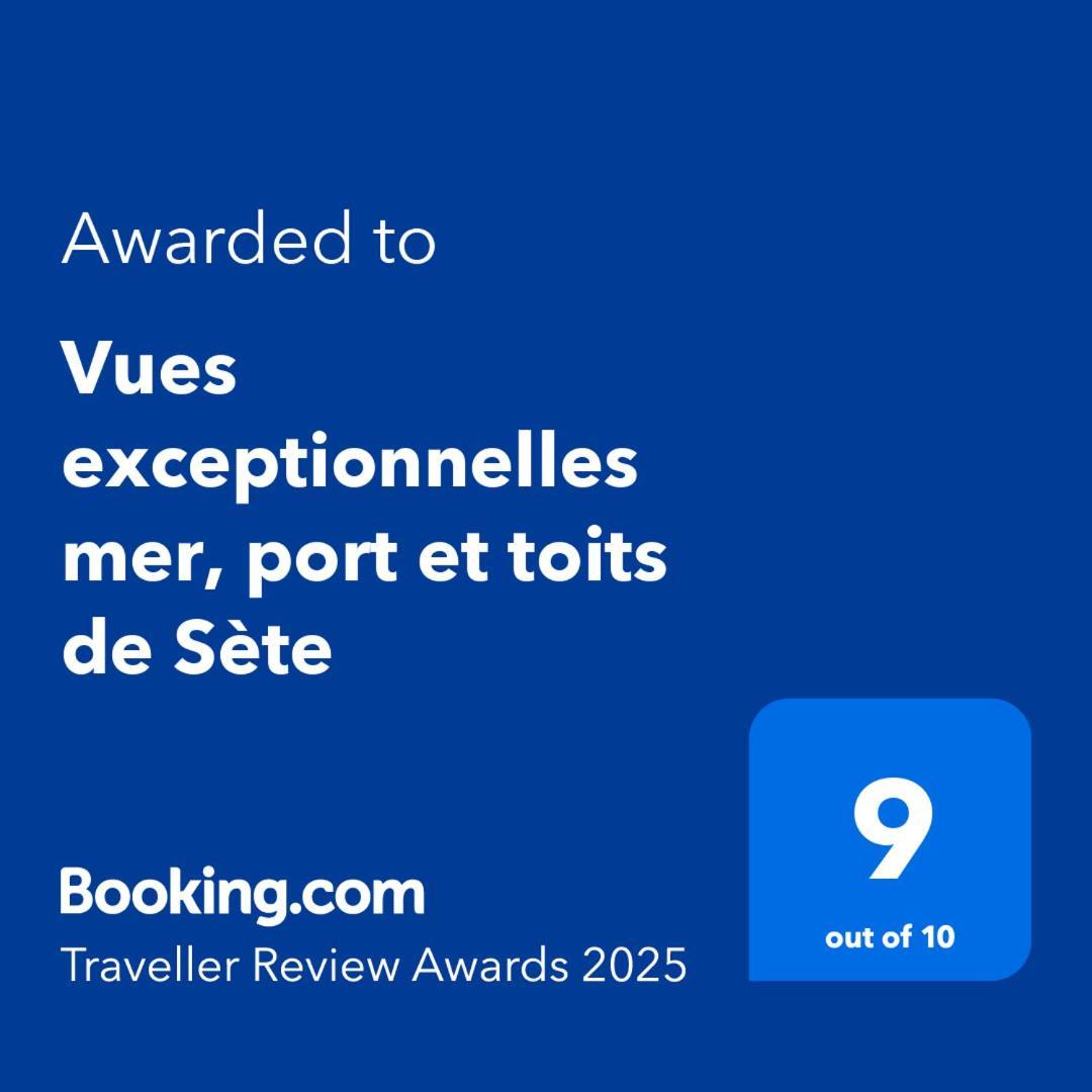 Vues Exceptionnelles Mer, Port Et Toits De Sete Exterior photo